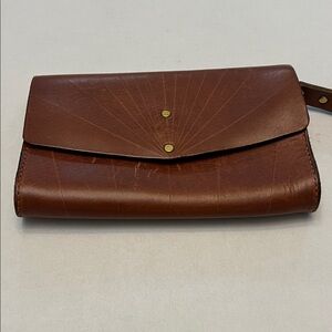 MARTINE LEATHER CLUTCH HANDCRAFTED IN PORTLAND OREGON